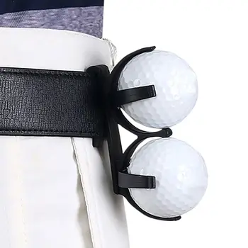 

Golf Ball Holder Rotatable Plastic Waist Clip Organizer Golfer Golfing Sporting Training Tool Accessory For 2 Balls