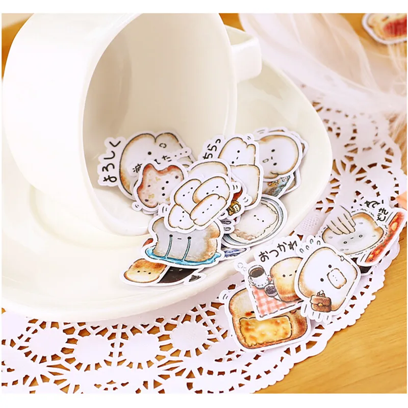 40pcs Creative Cute Self-made Bread Story/ food Scrapbooking Stickers /Decorative Sticker /DIY Craft Photo Albums kawaii - Image 3
