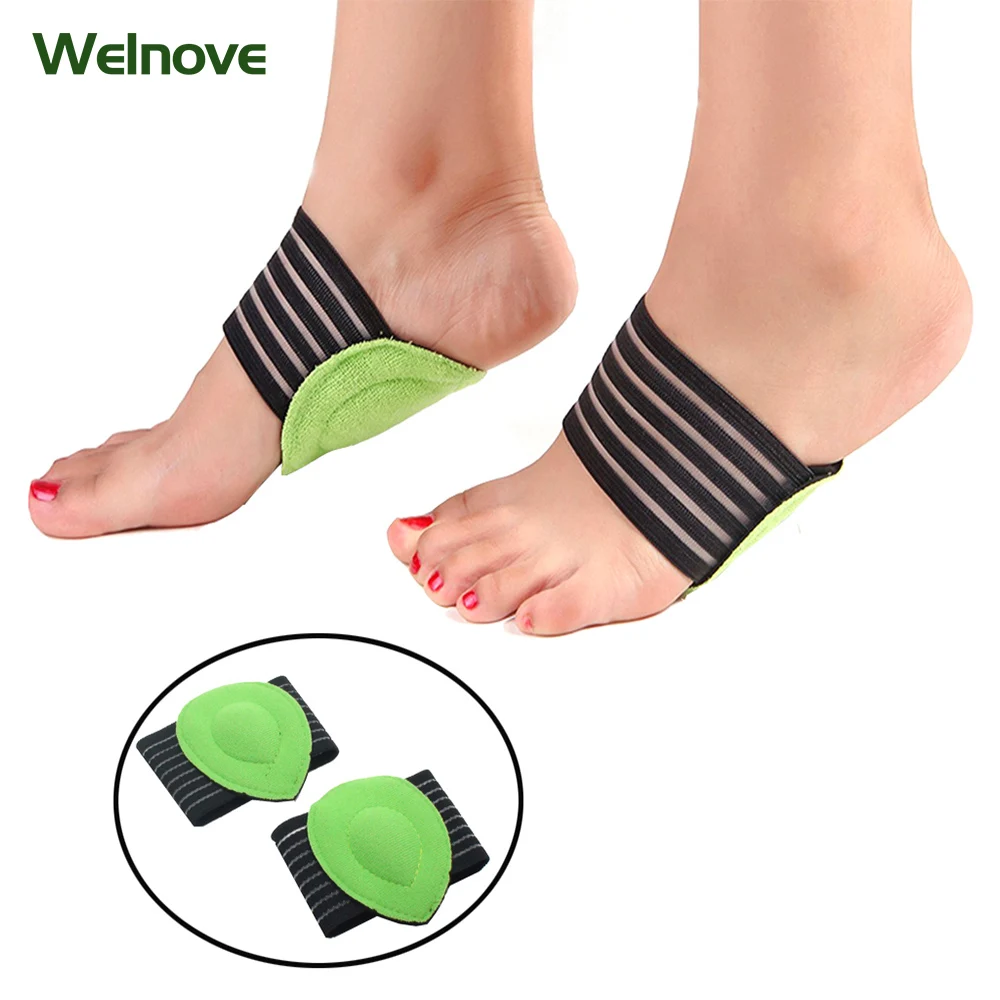 1Pair Fashion Foot Massage Mat Elastic Soft Cushioned Supports Relief