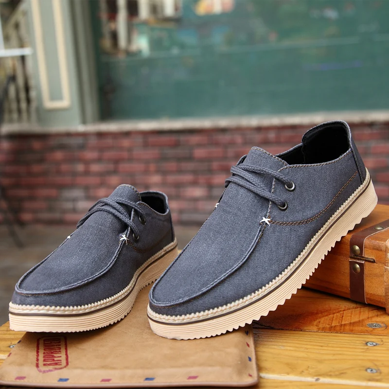 denim men casual shoes luxury brand espadrilles summer spring fashion sneakers  comfortable driving footwear canvas moccasins (3)