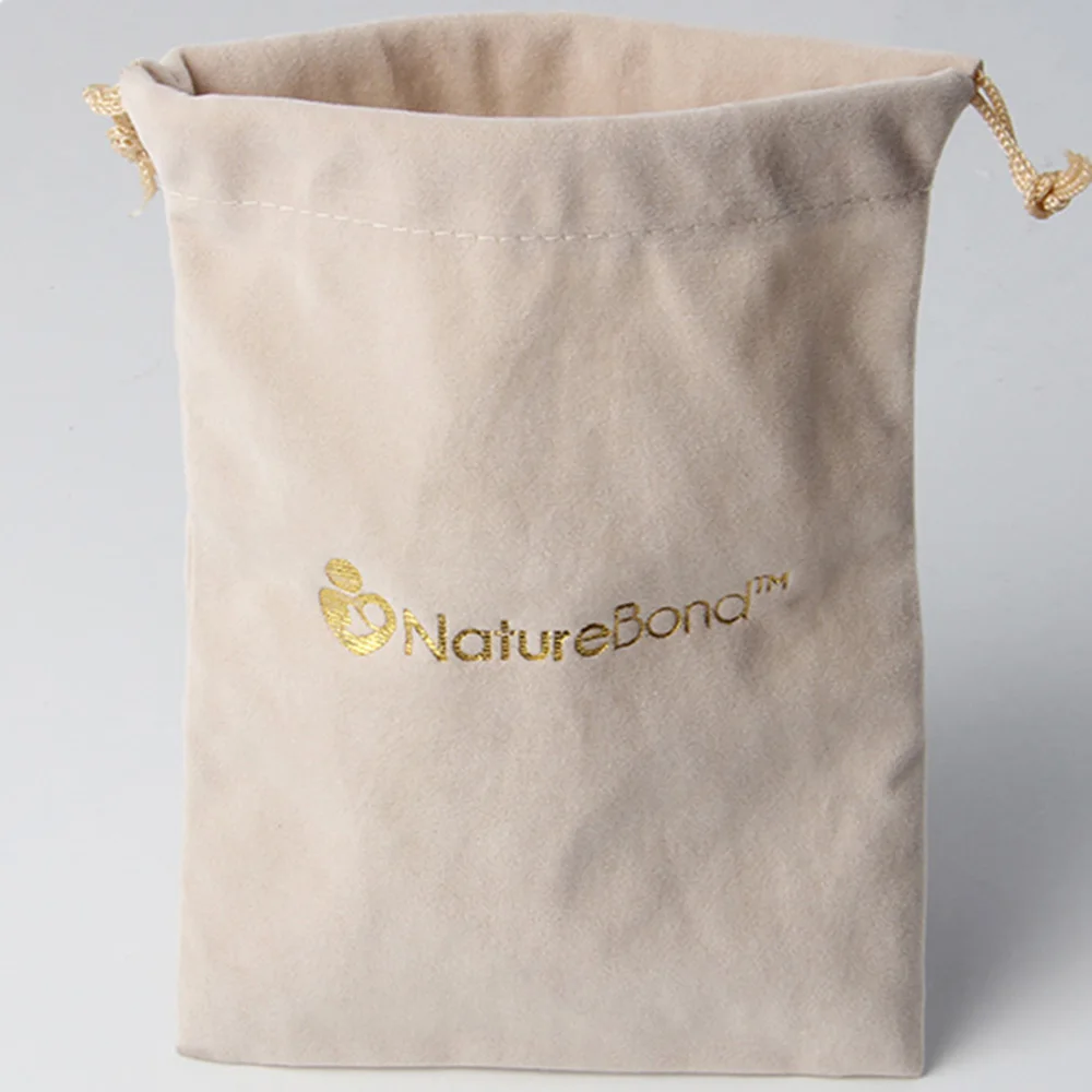 

Custom lovely Jewelry Pouch suede thick Velvet Draw String Bag for gift