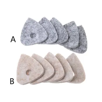 

5pcs Ukulele Picks Soft Wool Felt Plectrum Accessories For Concert Soprano Tenor