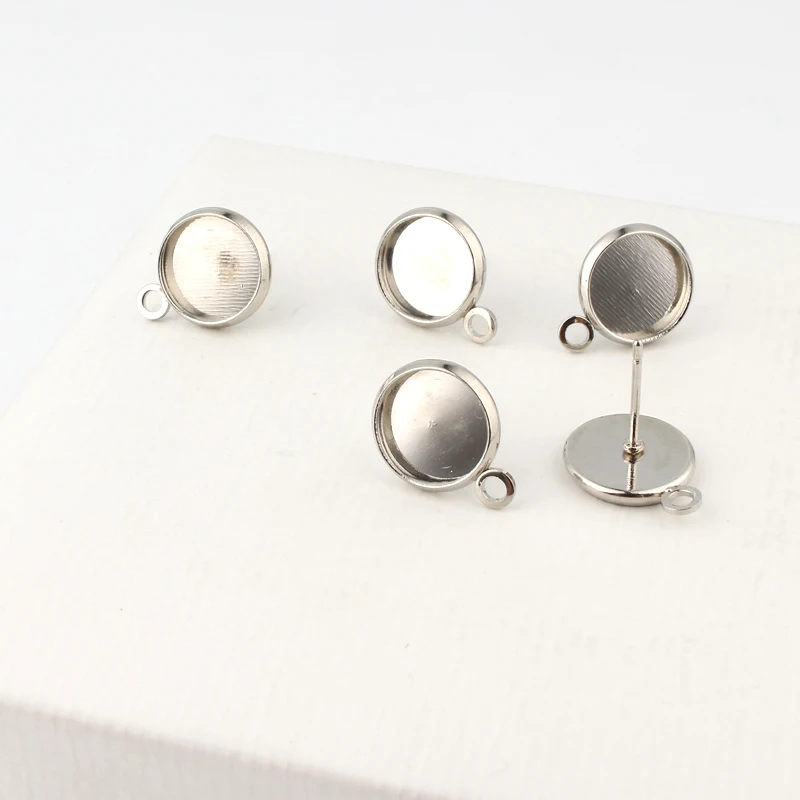 Buy 10mm10pcs Silver Color Earring Studs,Earrings