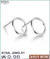 Kiteal посеребренные серьги, серьги для женщин, прямая линия, модные украшения, сережки-палочки,, 925 ювелирные изделия E002