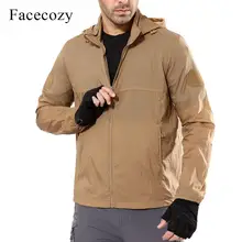 Facecozy Мужская Тактическая Военная охотничья куртка летняя дышащая с капюшоном для альпинизма Мужская ультратонкая быстросохнущая спортивная куртка 5XL