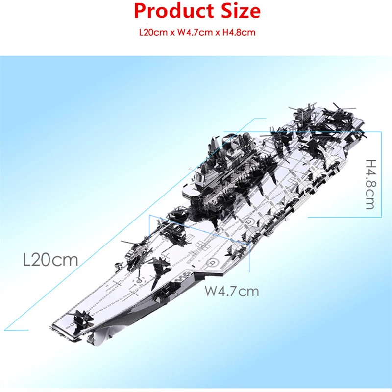 Металлический 3D пазл Piececool фигурка игрушка план Liaoning CV 16 Warship образовательный