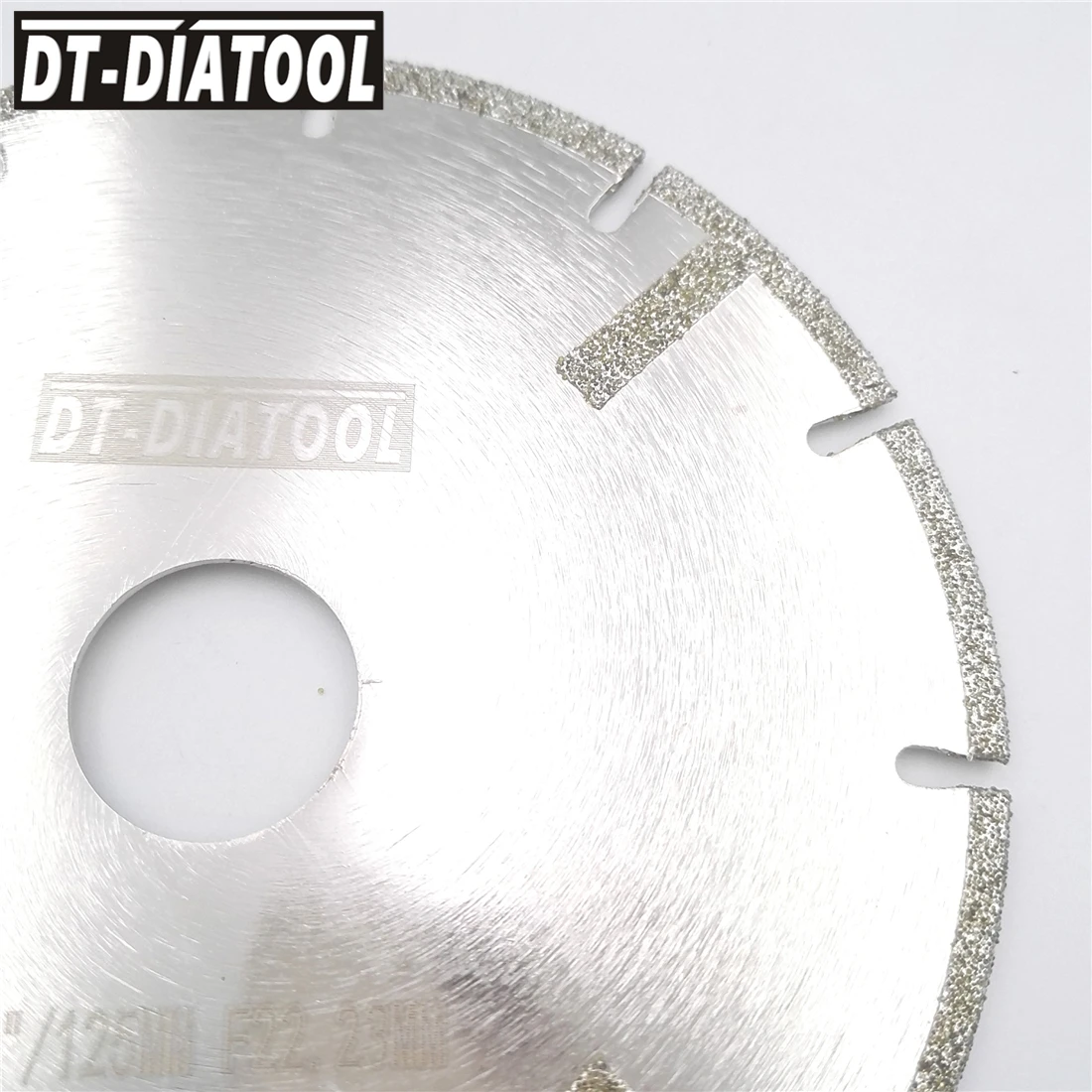 DT-DIATOOL 2 шт. 5 "гальванические усиленный алмазный диск для циркулярки резка диск Диаметр 22,23 мм Диаметр 125 для камня плитки мрамор