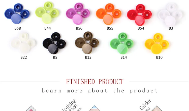Цена 100 наборов KAM T3 Детские полимерные кнопки, пластиковые кнопки, аксессуары для одежды, застежки-гвоздики