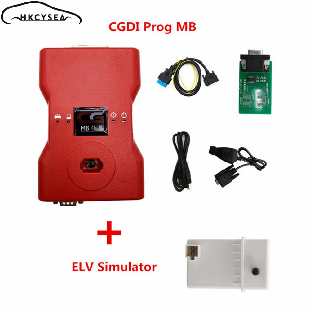 CGDI Prog MB ключ программист Поддержка всех Утерянные ключи Быстрый добавить ключ с ELV адаптер симулятор AC адаптер EIS ELV для Benz