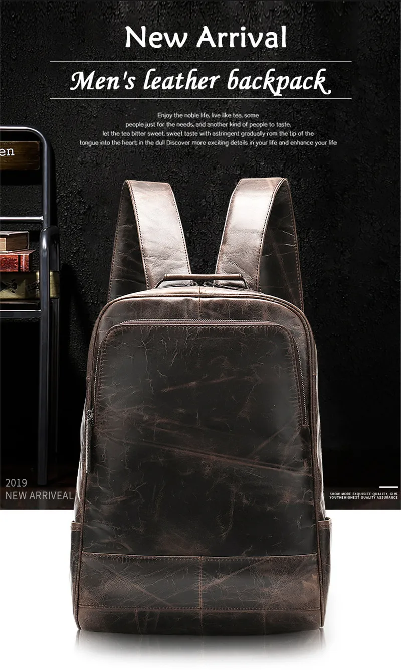 PNDME, простой, винтажный, высокое качество, натуральная кожа, для мужчин и женщин, водонепроницаемый рюкзак, для улицы, Повседневный, из воловьей кожи, 14 дюймов, для ноутбука, сумка для книг