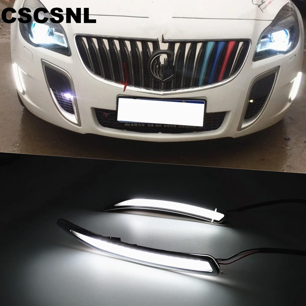

CSCSNL 12V LED DRL Daytime Running Light with turnning signal For Buick Regal GS Opel Insignia 2010 2011 2012 2013 2014 2015