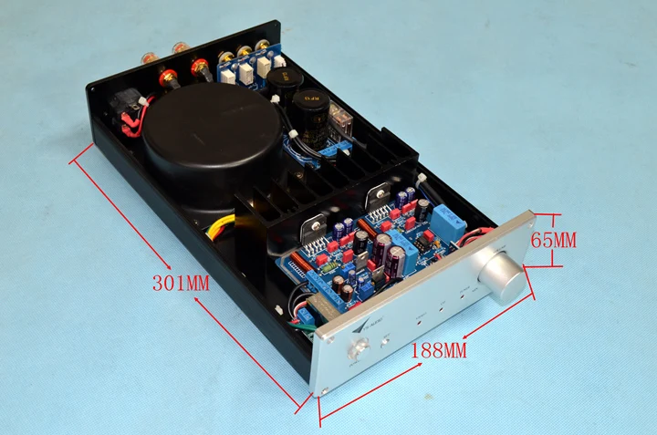 OPA2604+ LM3886 тепловой уровень HiFi усилитель мощности(три входных полосы защиты