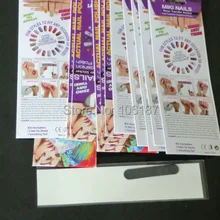 20 шт. Новая мода Лаки для ногтей Стикеры ультра тонкий патч ногтей Обёрточная бумага советы Дизайн ногтей наклейки Розничная