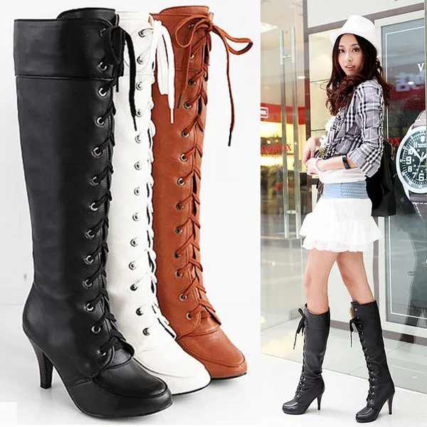 knee high heel boots outfits