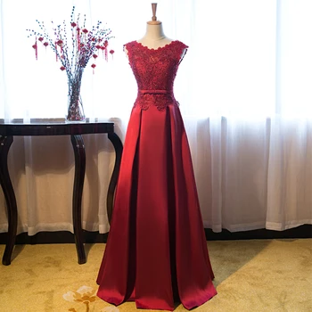 

Vestido madrinha 2017 new sexy lace crystal A Line burgundy bridesmaid dresses long plus size cheap bridesmaid dresses under 50