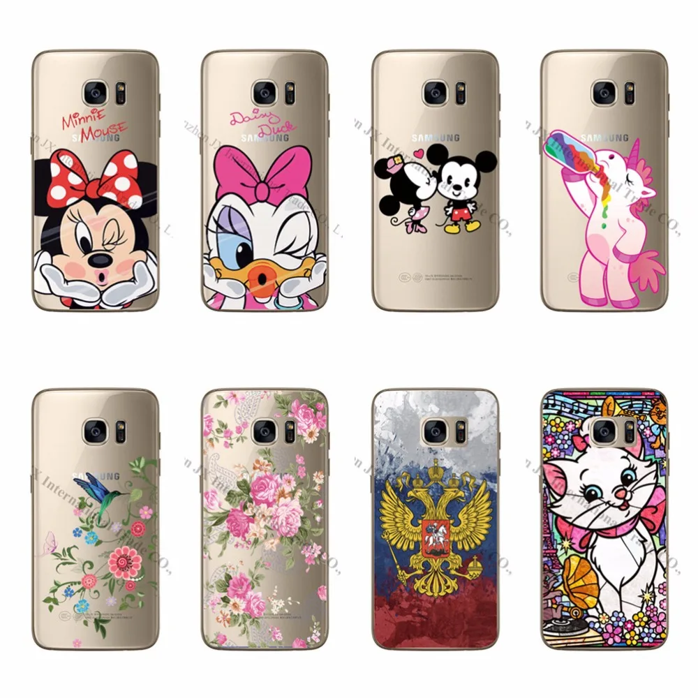 

For Samsung Galaxy C5 Minnie Mickey Cat Rose Flowers Girl Coffee Patterns Soft Silicone Cartoon Phone Cases Covers Funda Coque