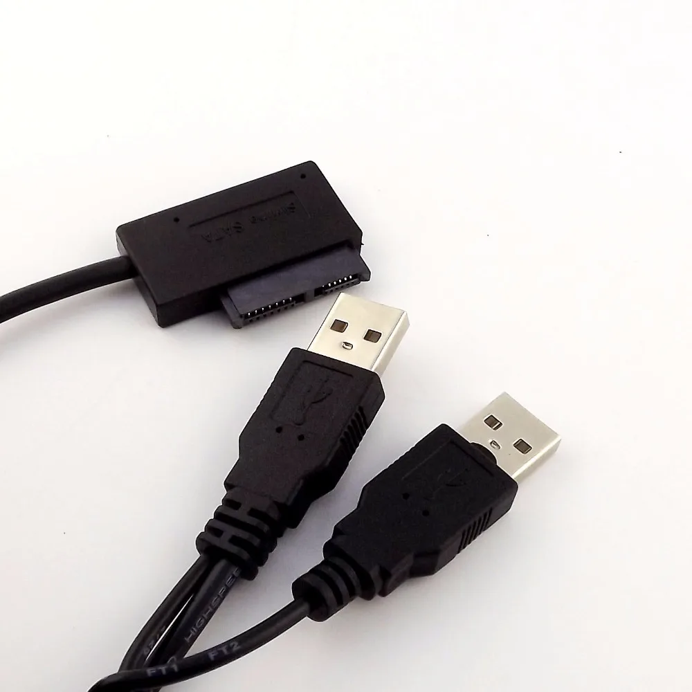 10 шт. Внешний USB адаптер конвертер кабель SATA 6+ 7 13Pin для DVD ROM Оптический привод 50 см