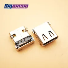 Smonisia 100 шт. USB Гнездо медь USB-3.1 разъем type-c HD порт передачи 4 контакта прямой разъем