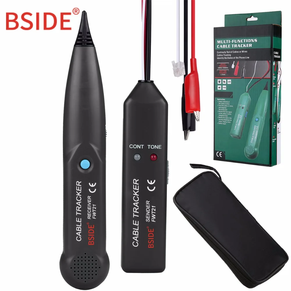 

BSIDE FWT21 Telephone line Detector Continuity Test Cable Tracker Wires Trace Diagnose the break point Excellent than MS6812