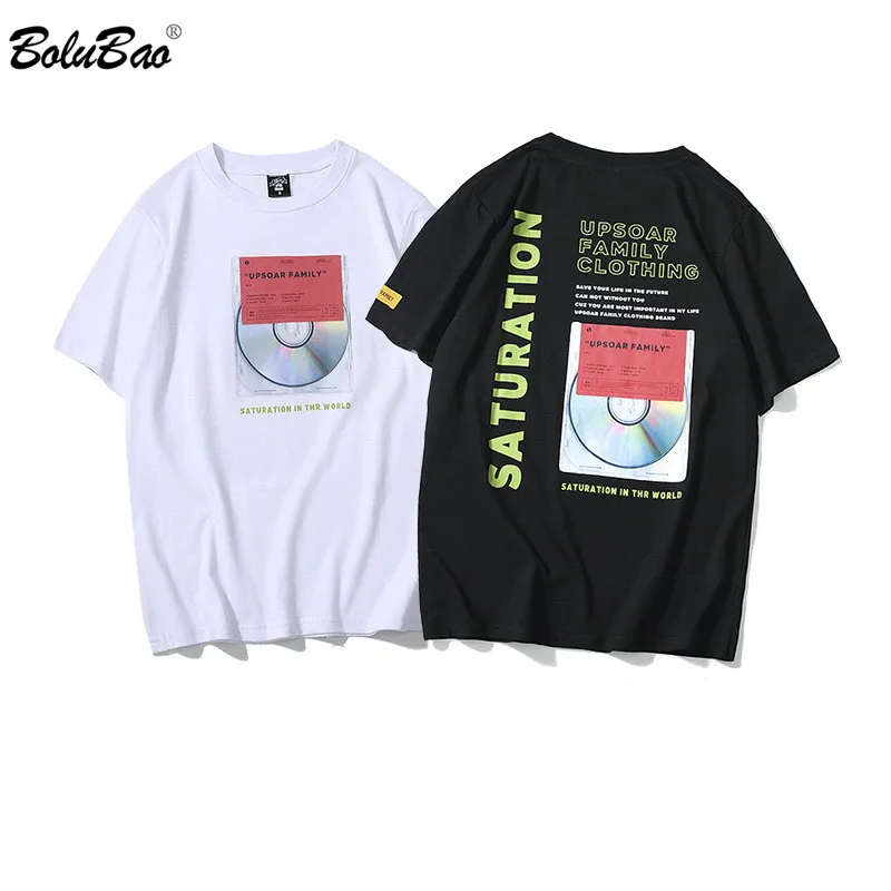 

BOLUBAO Brand New Men T-Shirts Summer Cotton Men T Shirts Printing Fashion Men's T Shirt Personality Top Street Clothing