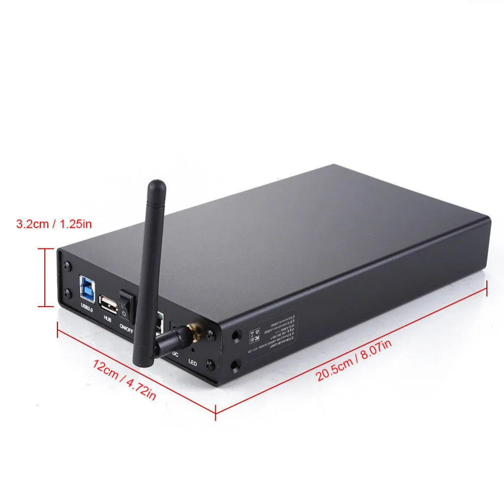 1TB external mechanical hard drive 3 5 inch wireless Wifi Signal Amplifier hard disk enclosure with 3