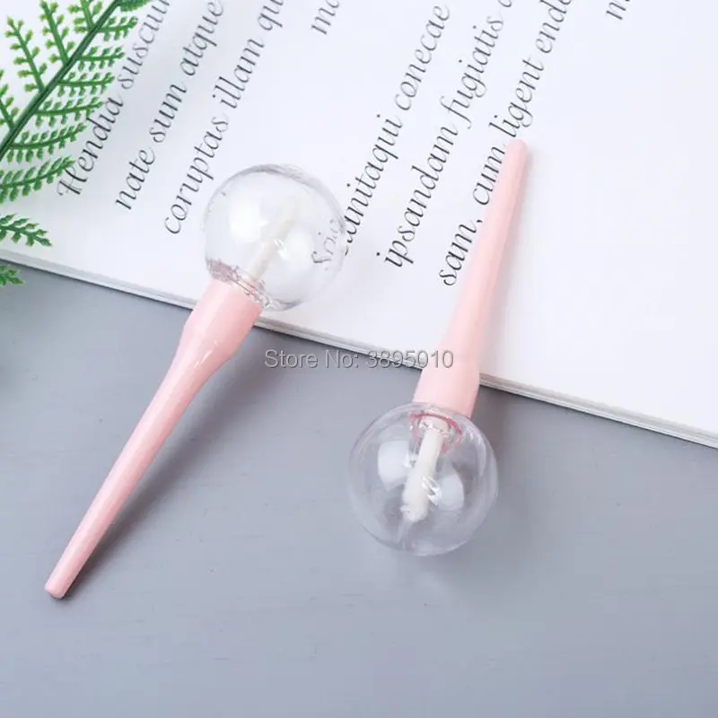 6ml Elegant Pink Lip Gloss Container, Empty DIY Liquid Lipstick Bottle
