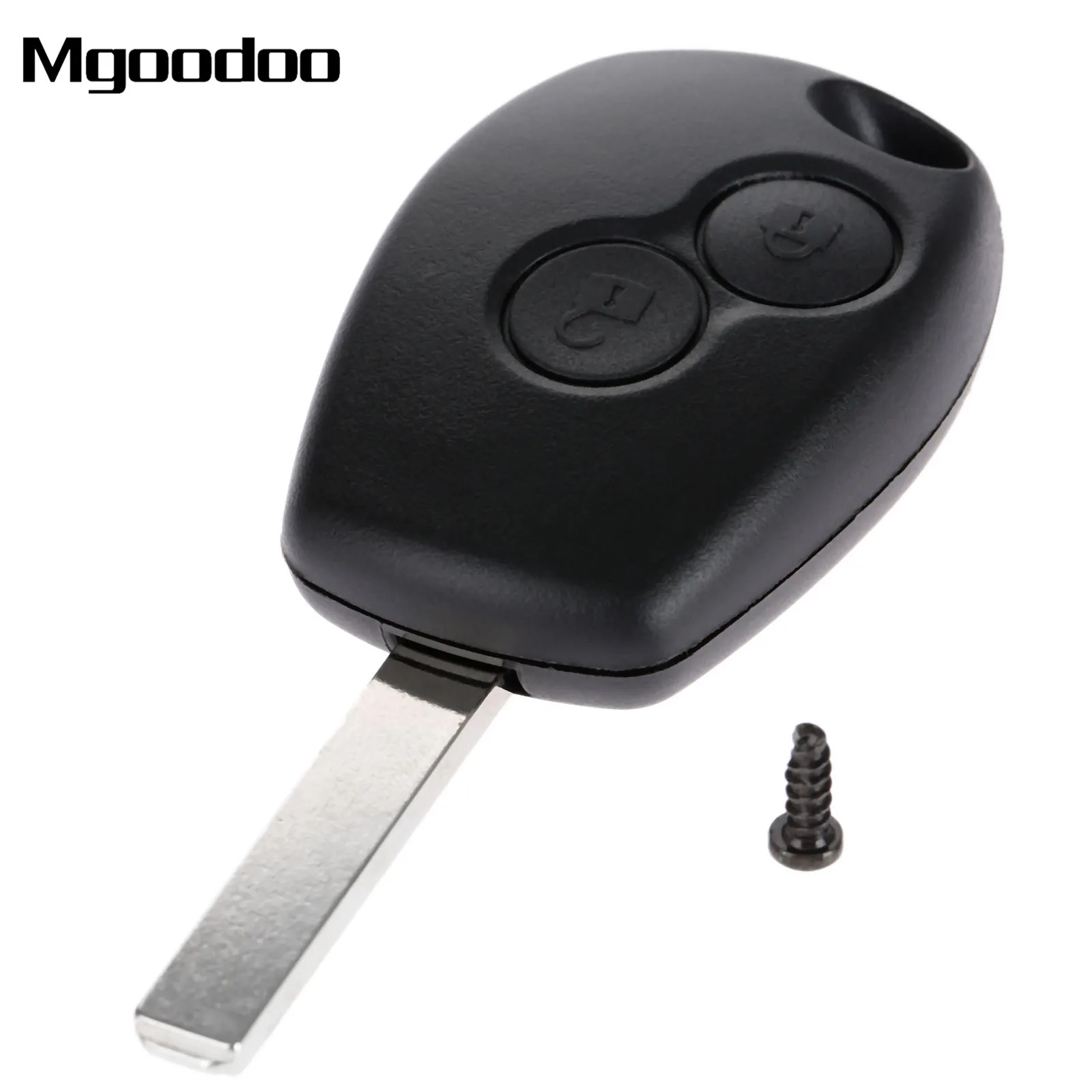 

Mgoodoo 2 Button Remote Car Key Fob Shell Case For Renault Modus Clio Kangoo Twingo Uncut Blade Auto Replacement Key Car-covers