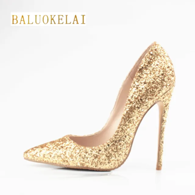 ladies gold shoes