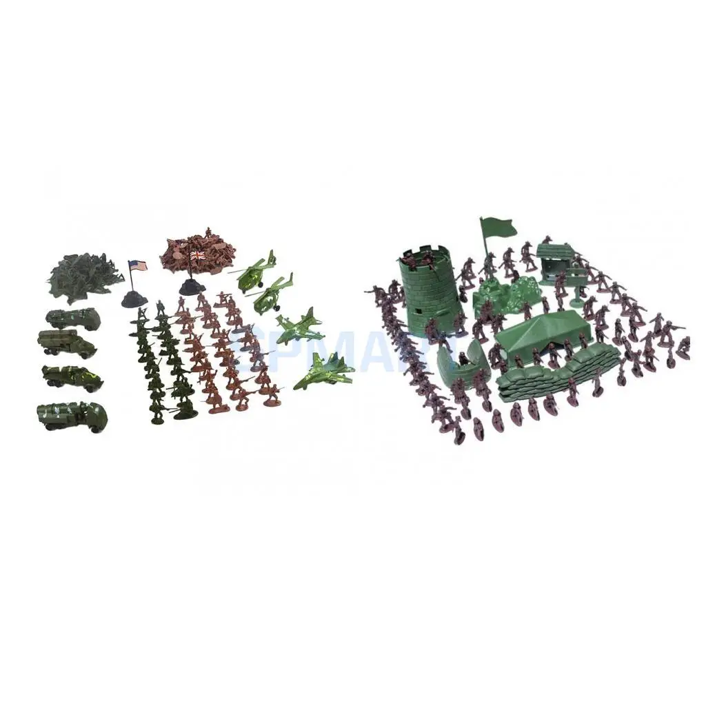 310 шт./лот армейская Боевая игрушка модель солдата фигурка с сцена