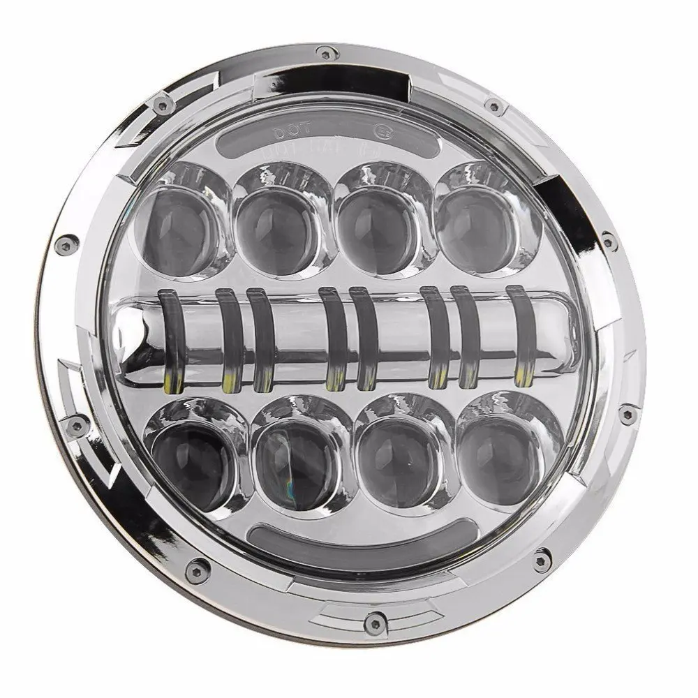 7 LED H4 Halo Headlights with H4 Adapter For Land Rover 7 Inch LED Headlamps with Amber Turn Signal For lada niva 4x4 (19)