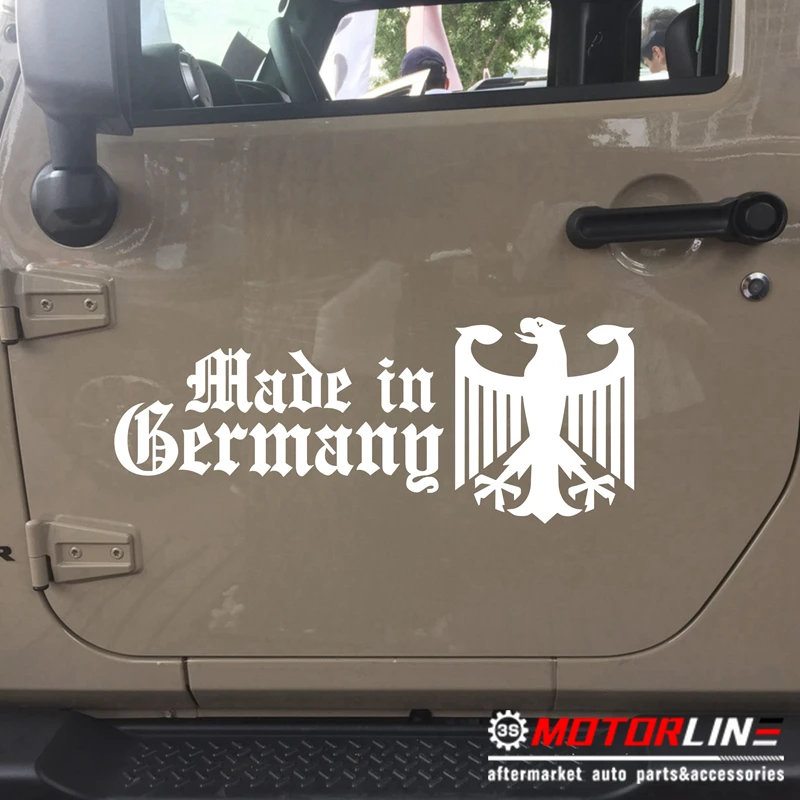 

Made in Germany Coat of Arms of Germany German Eagle Decal Sticker Car Vinyl no bkgrd pick color size