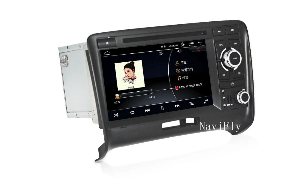 Perfect NaviFly new arrival! 7 inch 2 din Android 8.1 car dvd radio for Audi TT 2006-2012 with gps navigation multimedia player WIFI RDS 10