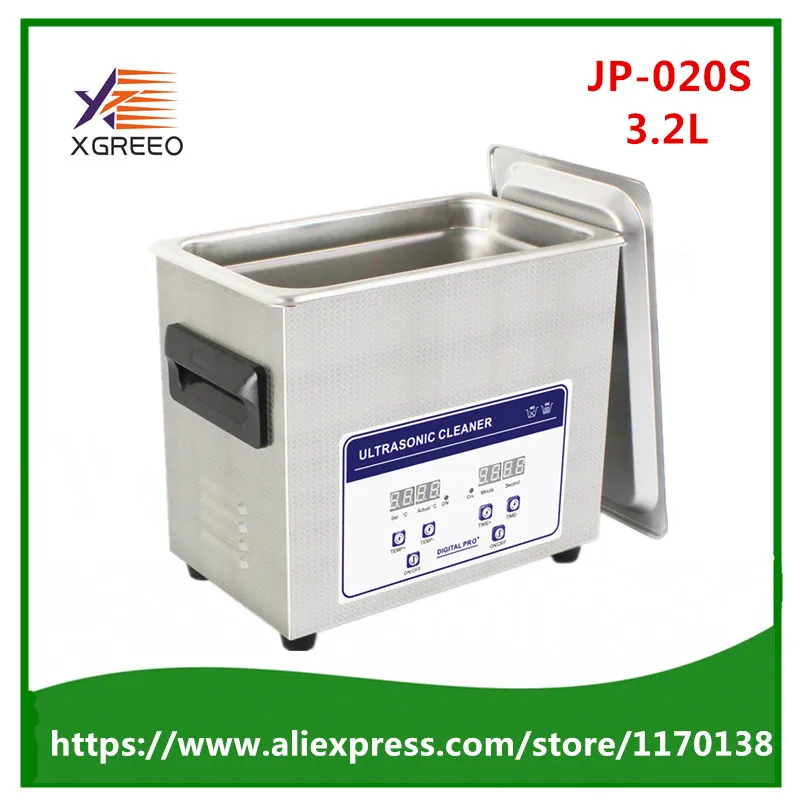

JP-020S 3.2L Digital Ultrasonic Cleaner Cleaning Machine Baskets Jewelry Watche Dental Ultrasound Cleaner Mini Ultrasonic Bath
