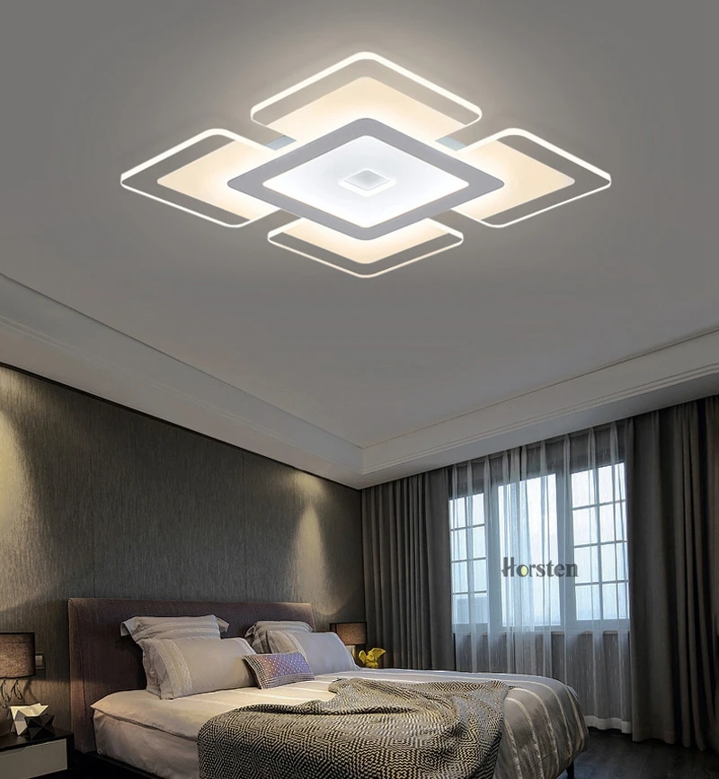 Horsten 110 220V Sky City Ultra-thin Transparent LED Ceiling Light Modern Creative Acrylic Bedroom Living Room Ceiling Light Home Lighting (11)