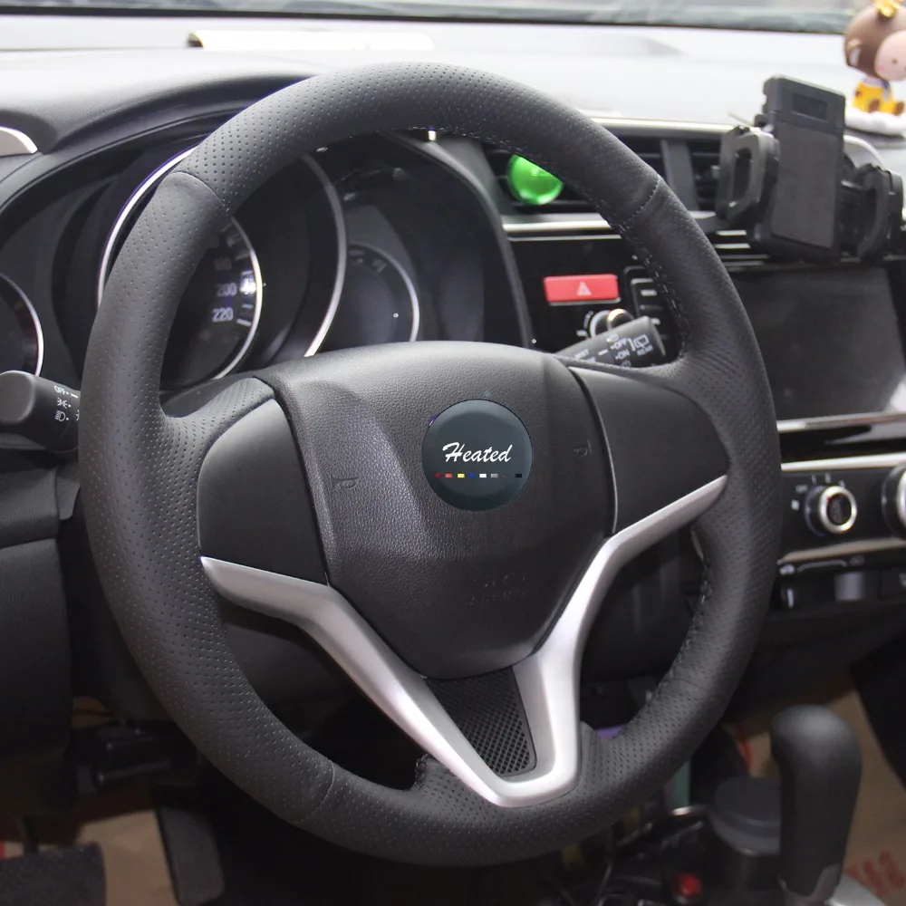 DIY крышка рулевого колеса для Honda New Fit городской Джаз HRV HR-V Vezel- оплетка на руле