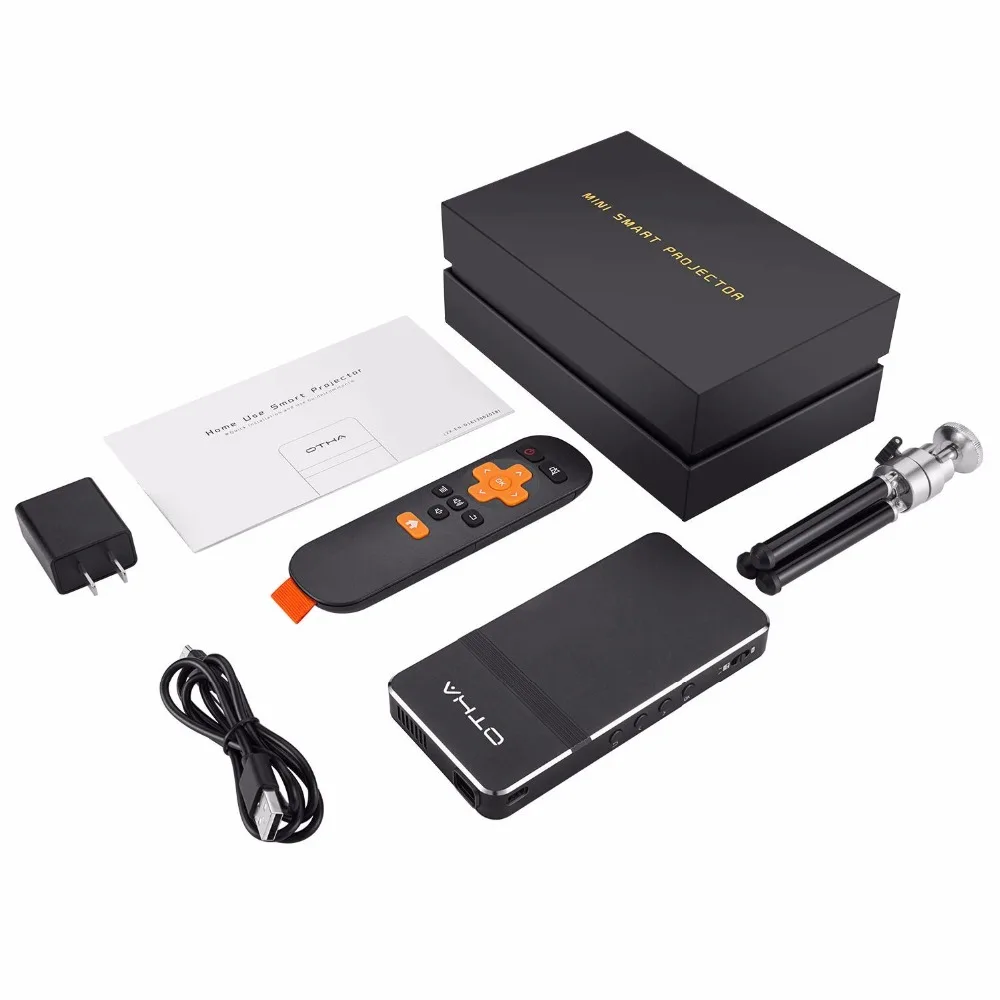 OTHA мини проектор DLP Портативный Совместим для iPhone/iPad серии и любым HDMI с поддержкой