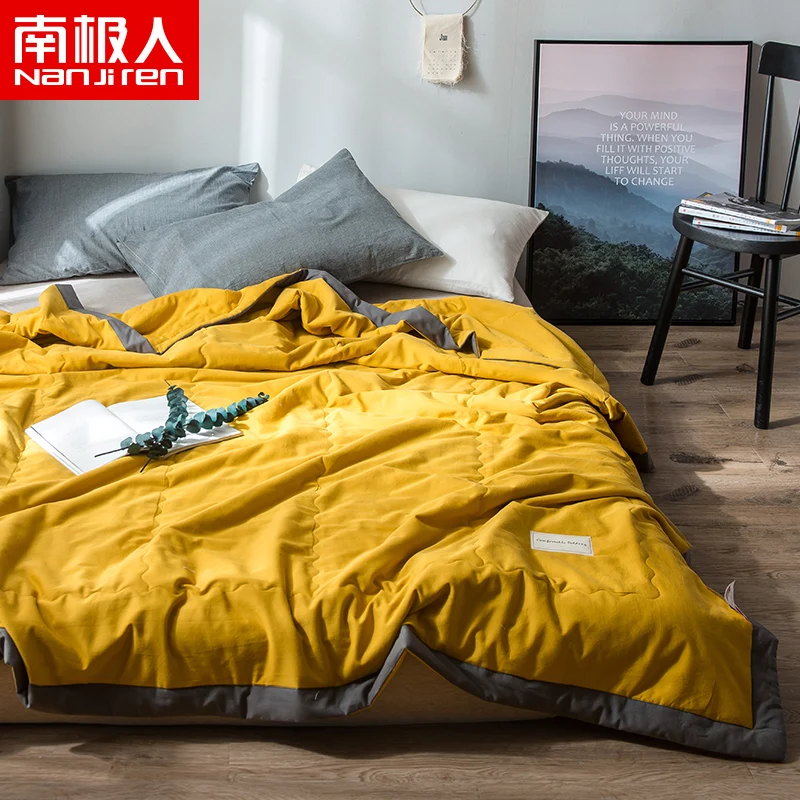 

Antarctic Water-washed Cotton Summer Quilt Air-conditioned By Summer Cool Quilt Spring And Autumn Quilt Single Double Summer Thi