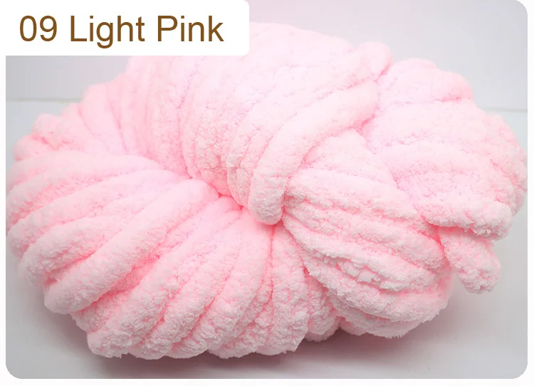 500 г, дешевая супер толстая пряжа для вязания объемная пряжа для ручная вязка крючком(250 г один шарик, 2 мяча - Цвет: 09 Light Pink