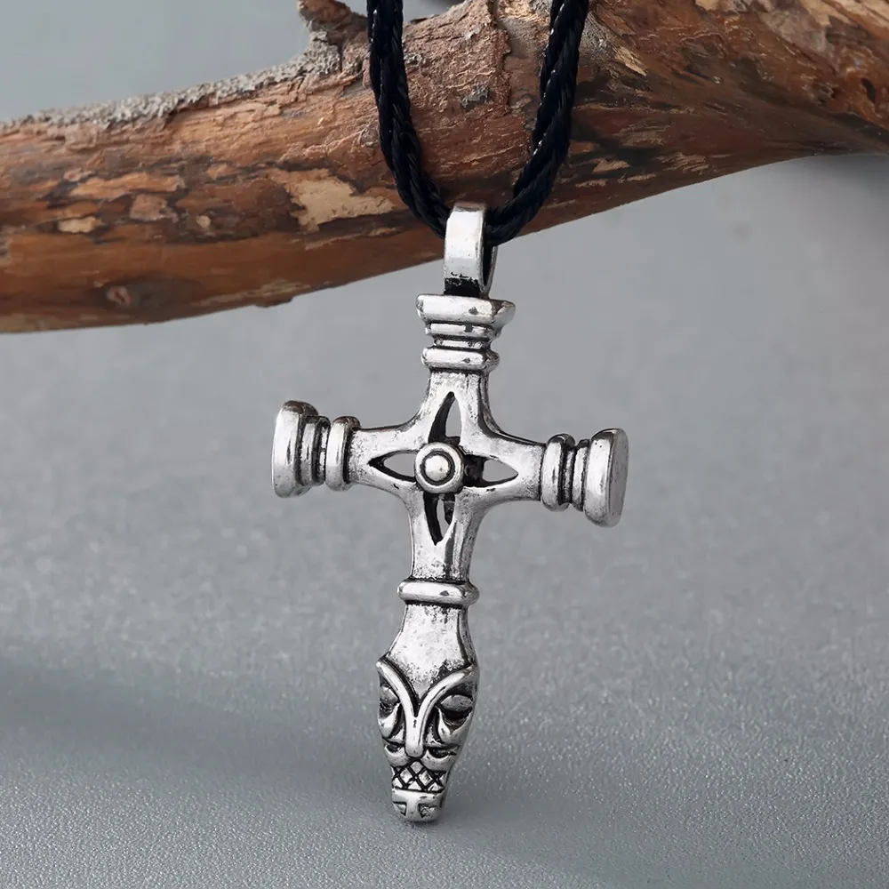 Колье с подвеской в виде молота Тора Олафа волка церкви Иисуса|jesus pendant|pendant necklacethor