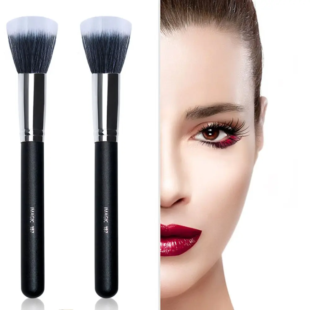 

1Pc Black white Color Synthetic Face Contour Blush Foundation Powder Makeup Brushes Professional High quality Cosmetics Tool