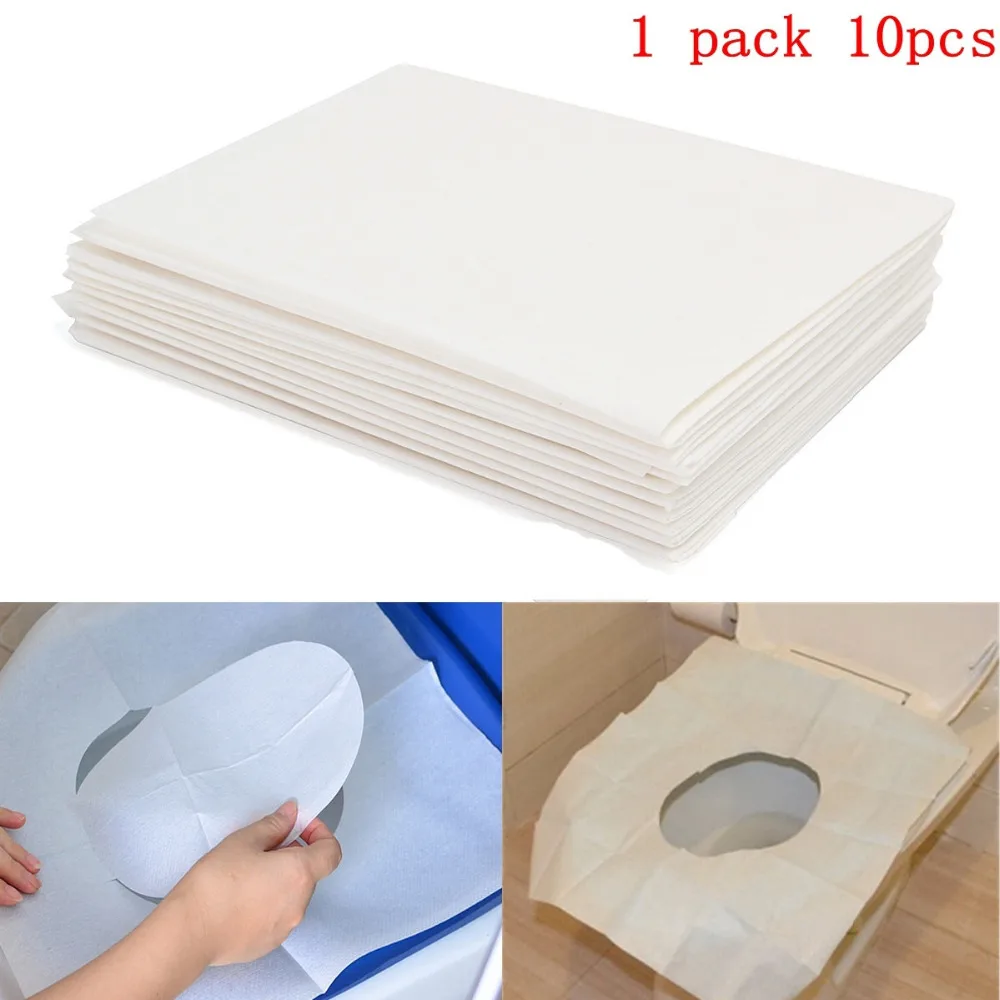 

Disposable Toilet Seat Cover Mat Portable 100% Waterproof Safety Toilet Seat Pad For Travel/Camping Bathroom Accessiories #F