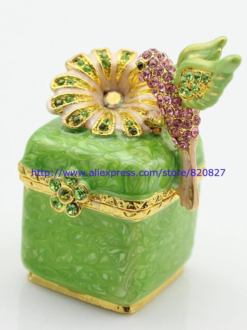 Новейшие кристаллы подарок на свадьбу коробка ювелирные изделия брелок кольцо чехол