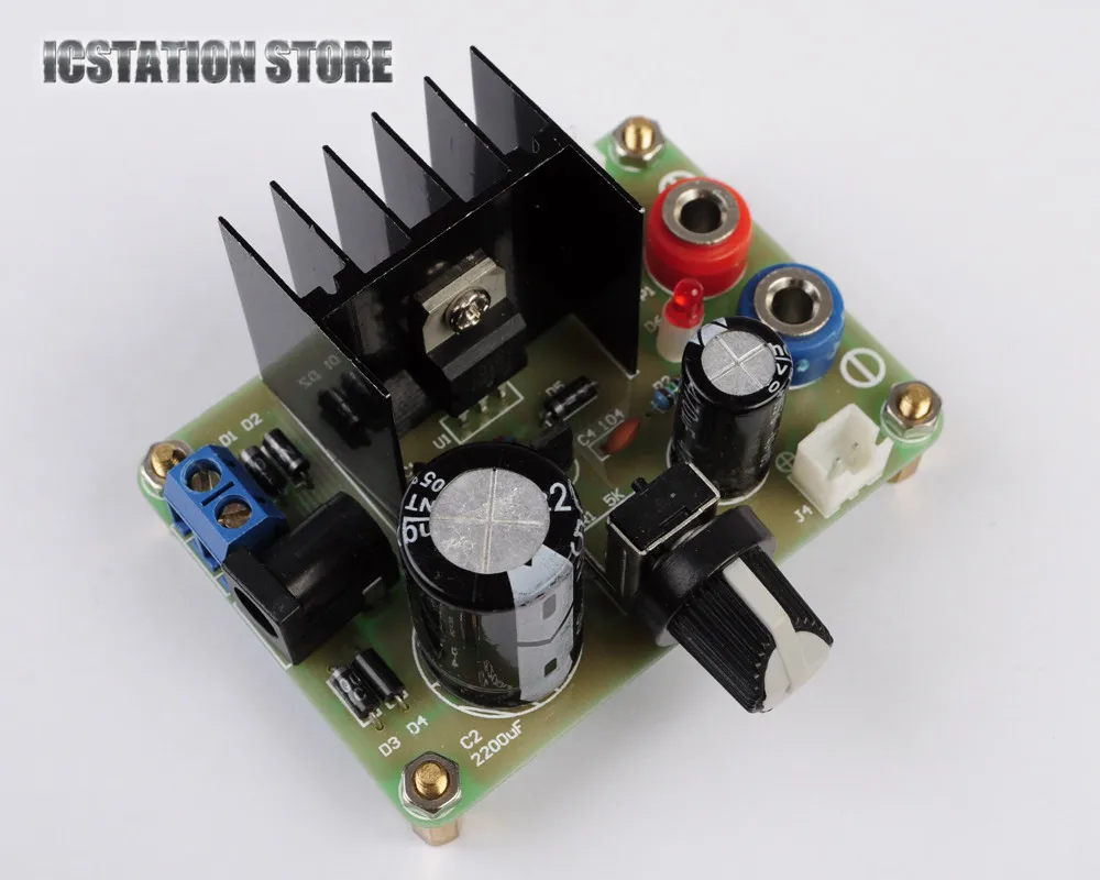 

LM317 Adjustable Regulated Power Supply Suite DIY Kits