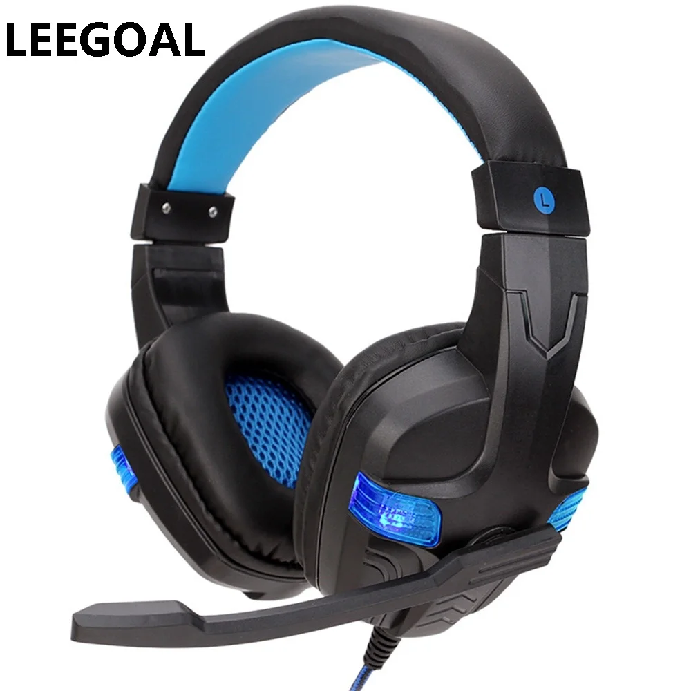 

3.5mm Gaming LED Light headphone Wired Earphone Headset Xbox One Headset with microphone for pc ps4 playstation 4 laptop phone