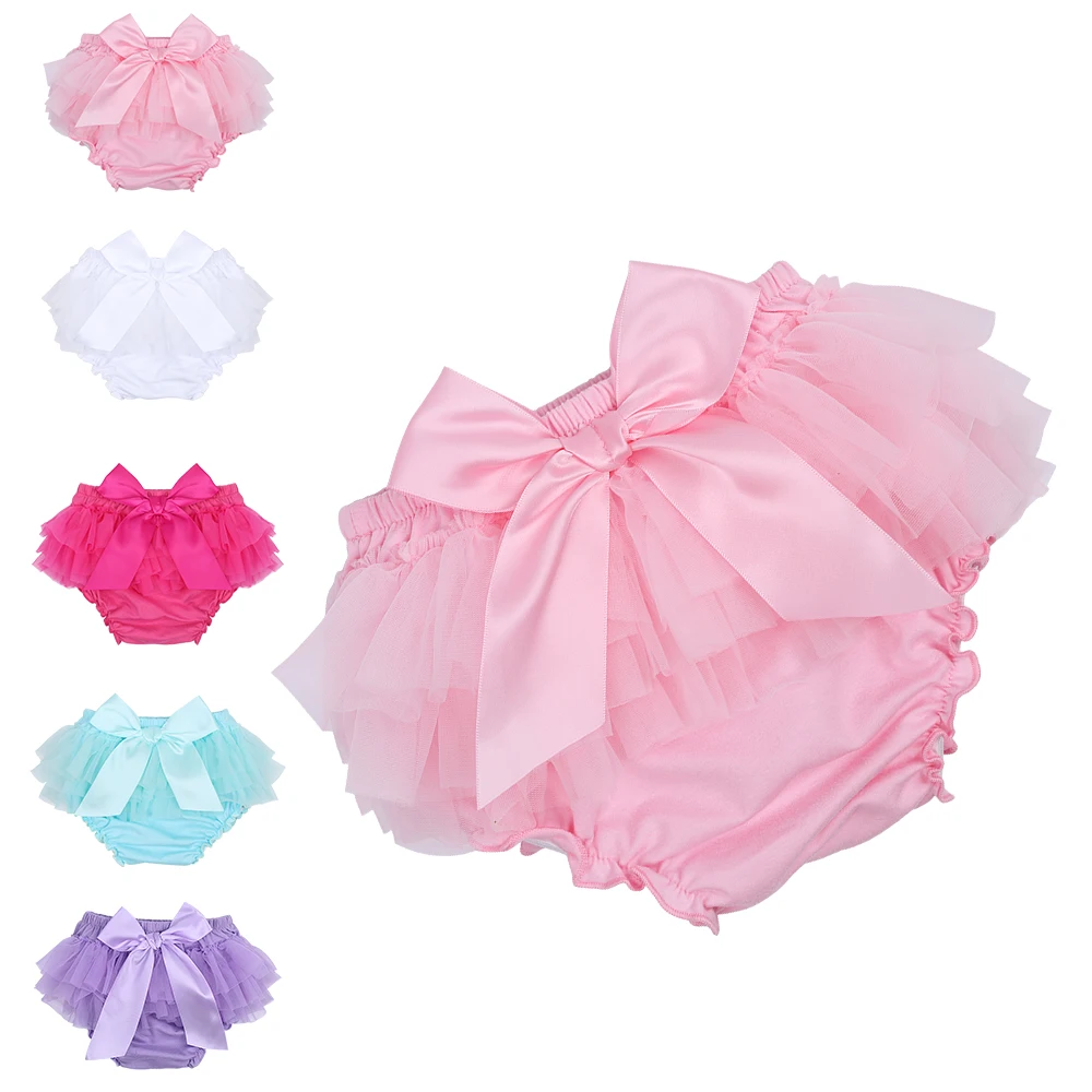 Baby Newborn Ruffles Bloomers Chiffon Cotton Nappy Diaper Cover Panties