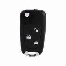 1 Pcs Caso Chave Shell Remoto Virar/Dobrar Caso Chave Shell Revisa Para Ford Focus Mondeo Ka 3 Botões sem cortes Em Branco 100% Marca nova