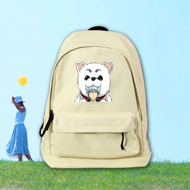 

Anime GINTAMA Cosplay Cartoon campus male and female students backpack casual wild cute backpack