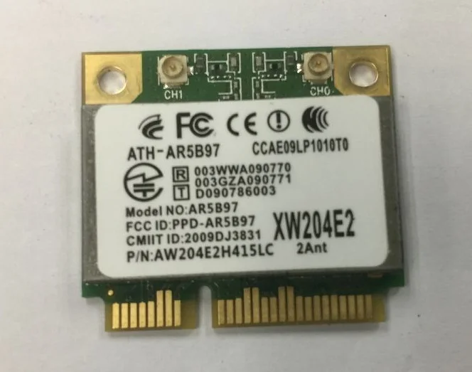 Новая беспроводная карта SSEA для Atheros AR5B97 AR9287 802.11b/G/N Half mini PCI-E 300 Мбит/с