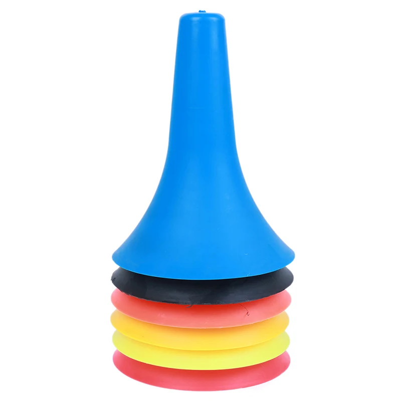 

23cm Useful Soccer Training Sign Flat Pressure Resistant Cones Marker Discs Bucket Marker PE Football Training Accessories