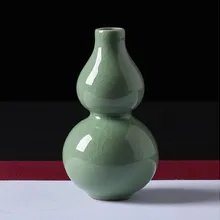 Креативная ваза из селадона, ручная работа, индивидуальная Мода, маленький цветок, гидропонная ваза для цветов, украшение для дома и офиса, ваза-тыква